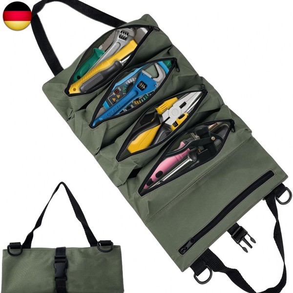 Werkzeug Rolltasche, Canvas SchraubenschlüSsel Werkzeugtasche, Mehrzweck-image