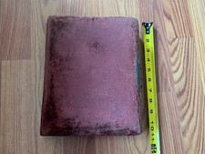 Antyczny album fotograficzny rodziny wiktoriańskiej z 1889 roku zidentyfikowane złote strony winy 1 odcień