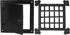 Rectangular Bar Speakeasy Door Grill/Grille with Viewing Door, Cast Iron Deco...