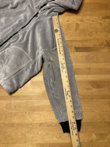 Blouson bomber polaire réversible James Perse noir/gris zippé femme taille 2 M - Photo 10/19