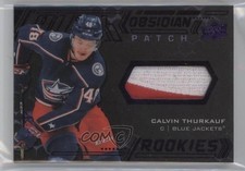 2020-21 SPx UD Black Obsidian Rookies Purple 33/35 Calvin Thurkauf Patch c4y