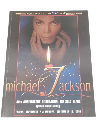 Sept 2001 MICHAEL JACKSON 30th Anniversary The Solo Years MSG Final Program