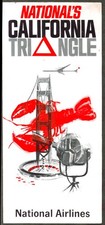 National Airlines California Triangle folder 1960s