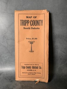 Vintage Map of Tripp County, SD - Tripp County Abstract Co., Winner, SD