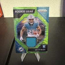 2024 Panini Prizm - Rookie Gear Jaylen Wright #RG-JWT Neon Green Pulsar Prizm 