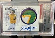 2025 Panini Flawless - Draft Patch Autographs Nick Kurtz #DPA-NK Sapphire /15