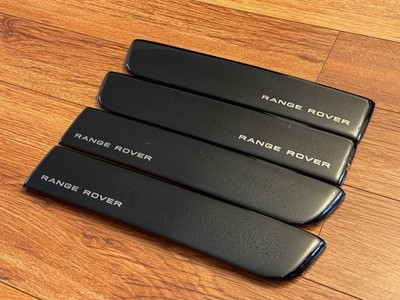 OEM 2010-2012 Land Range Rover HSE L322 Piano Black Door Wood Trim Set