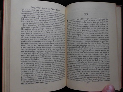 Siegfried's Journey 1916-1920 (1945-1st) Siegfried Sassoon, Memoir Autobiography - Foto 7 di 7
