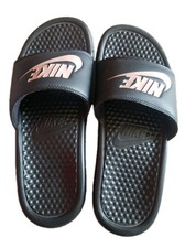 Nike Benassi JDI Women's Sandal Black/Rose Gold, US 7 Eu 38 Flip Flops Slides