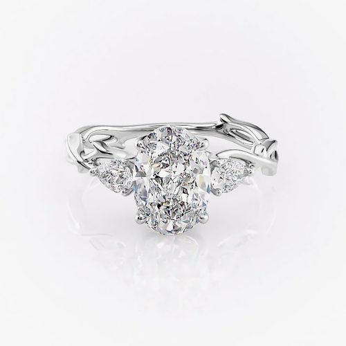 TIGRADE Anello di fidanzamento da donna con zirconia