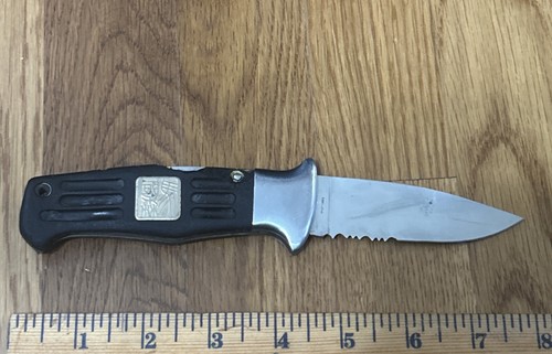 1980s Al Mar SERE  Lockback Folding Pocket Knife Partially Serrated Seki Japan
