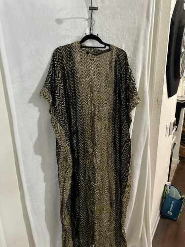 Anya Ayoung Chee Limited Addition One Size Gold Black Wrap - Picture 1 of 3