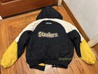 Vintage NFL Pittsburgh Steelers Starter Jacket Size M 90s Black & Yellow Vtg — photo 2