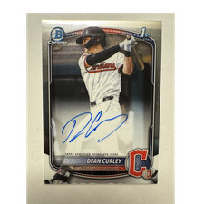 Topps 2025 Bowman Chrome Autograph Rookie Dean Curley Guardians #CPA-DC