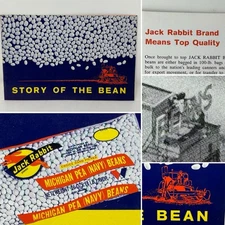 VTG Saginaw Michigan BEAN Company Wickes  JACK RABBIT Story & Recipe Book 1970’s