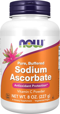 NOW Supplements, Sodium Ascorbate Powder, Buffered, Antioxidant Protection*, 8-O