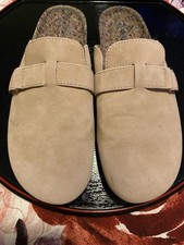 Kenneth Kole Suede Slide On Shoes- Pale pink Sz 5
