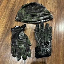 Kryptek - Kiska Beanie + Krypton Gloves (Medium) - Camo Hunting Set