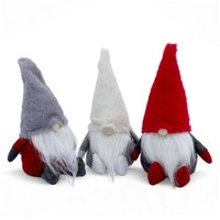 Stoff Wichtel Deko Figur 25 Cm - 3Er Set - Weihnachten Advent Tisch Aufsteller
