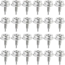 Bonsicoky 50 Pcs Stainless Steel Boat Canvas Snaps, 3/8" Socket Snap Screw Canva
