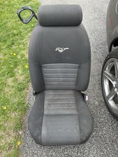 99-04 Mustang Charcoal Cloth Seats Full Set Seat Tracks No Hardware