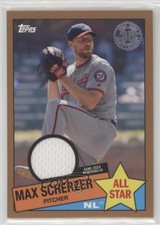 2020 Topps 1985 Baseball All-Stars Relics Gold 25/50 Max Scherzer #85ASR-MS 0l7e