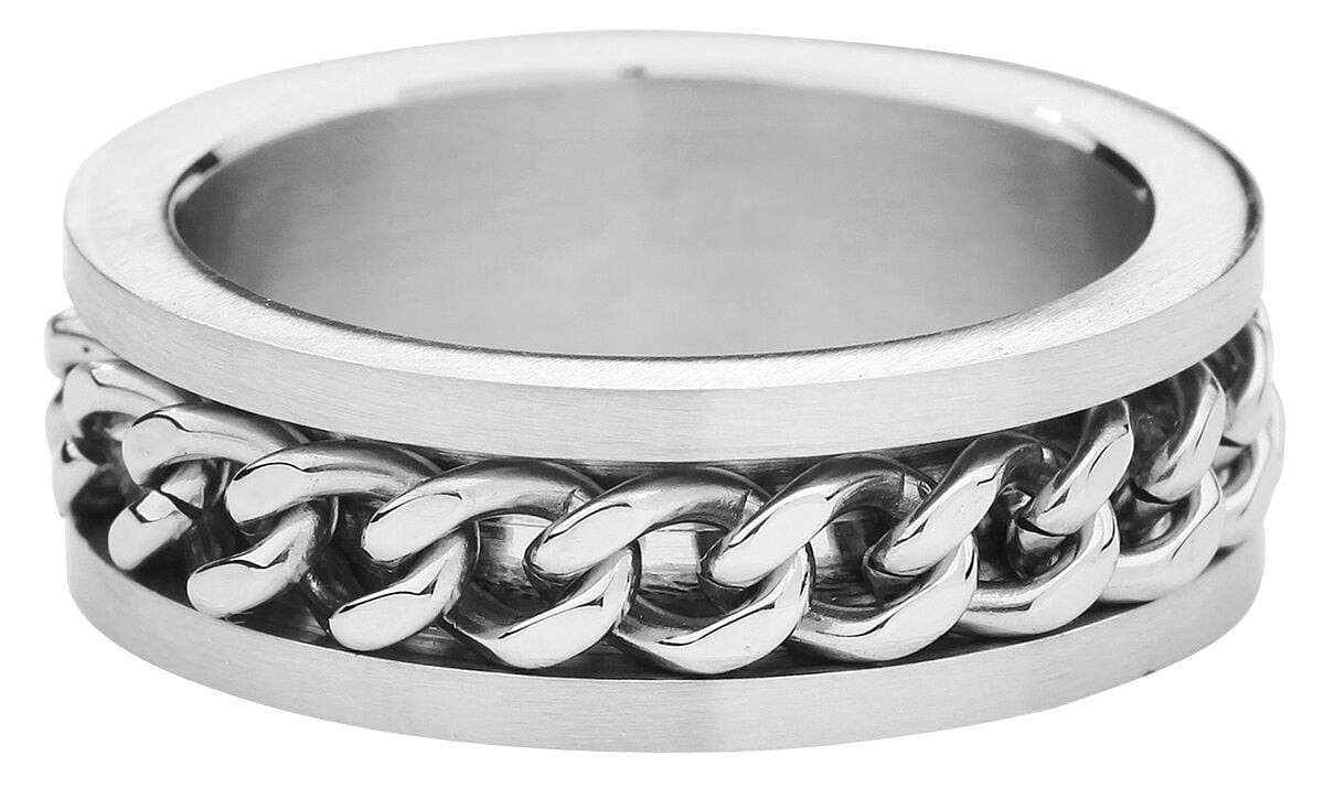 Твердое и тяжелое кольцо etNox Унисекс из сетчатой стали silberfarben 3190₽