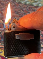 Vintage Ronson Leather Wrapped Adonis Pertol ...