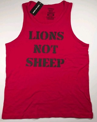 Lions Not Sheep Men's OG Tank Top Large, NWT