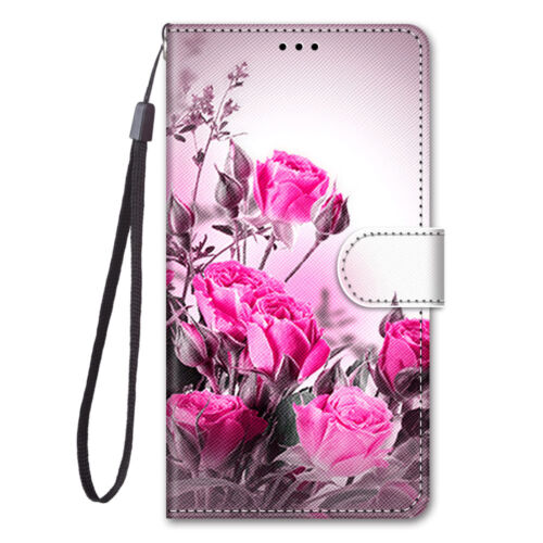 Para Samsung Galaxy S24 S23 A54 Flor Cuero PU Billetera Tarjeta Abatible Soporte Estuche - Imagen 8 de 34