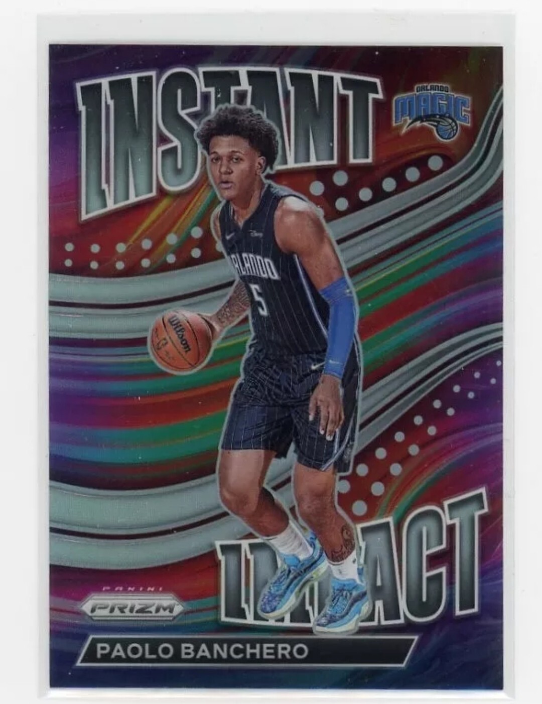 2022-23 Panini Prizm Paolo Banchero Instant Impact Silver Prizm #1 MT