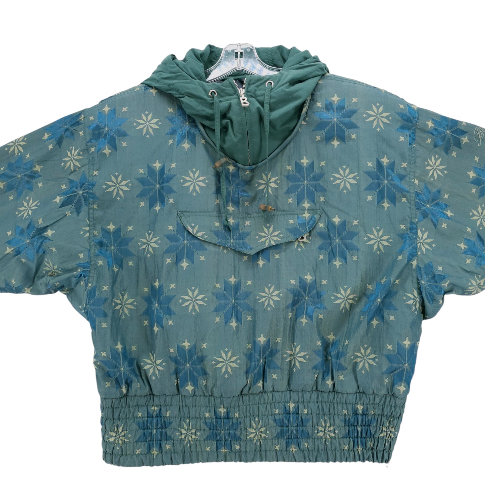 Vintage BOGNER Jacket Snowflake Pattern Iridescen… - image 2