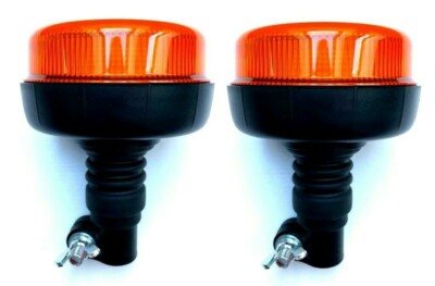 2x LED Rundumleuchte Warnleuchte 12V 24V R65 R10 flex Rundumkennleuchte 12 LED