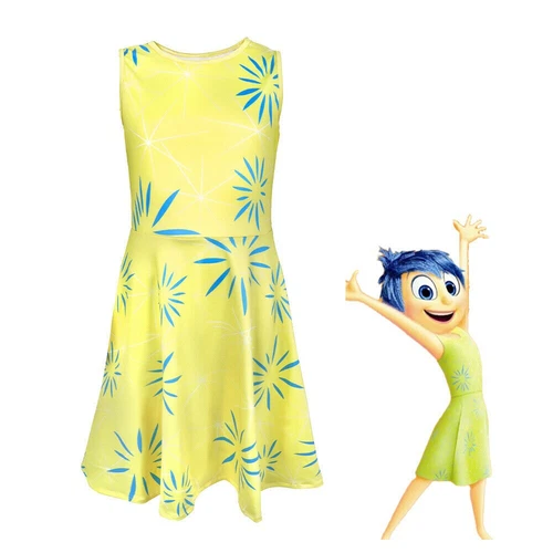 Kids Inside Out 2 Costume Boys Girls Halloween Party Cosplay Outfits Fancy Dress - Picture 5 of 16