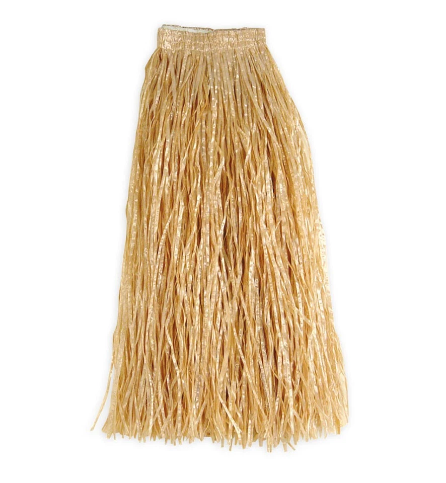 Hula Rock Hawaii Bast Rock 54 cm Länge Naturfarben Karneval Fasching Party - Bild 2 von 2