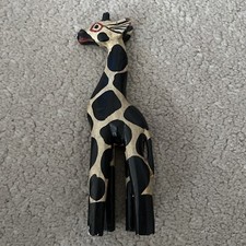 1 Giraffe aus Holz, Deko-Giraffe, Grösse: ca. 20 cm
