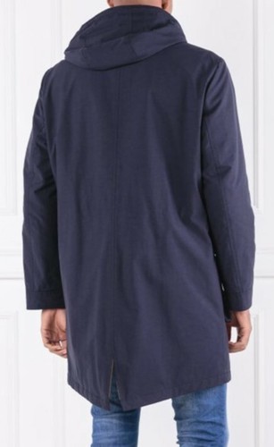 NWT Hugo Boss Mens Raincoat Connert Made in Italy US MED/38R/IT 48 Navy Blue - Picture 3 of 11