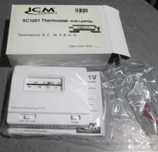 ICM CONTROLS SC1001 HEATING-COOLING  Thermostat NEW HORIZONTAL ANALOG FREE SHIP