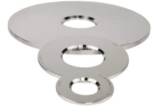2" Universal Orifice Plate Stainless Steel 2.437" OD x 1.125" ID x 0.125" Thick