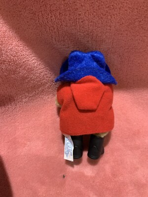 Eden Toys : Ours Paddington 36 cm, chapeau bleu, manteau