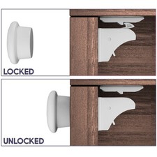 Blocca Cassetti Per Bambini - 12 Pezzi Sicurezza, Adesivi Per Armadi, Frigorifero E Ante - Foto 2