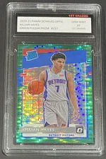 2020-21 DONRUSS OPTIC KILLIAN HAYES 1ST GRADED 10 GREEN PULSAR PRIZM #157 RC 🔥