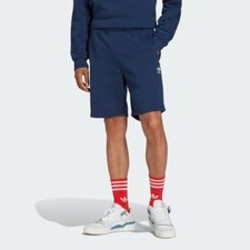 Adidas Mens Original Trefoil Essential Sweat Shorts Indigo Blue S