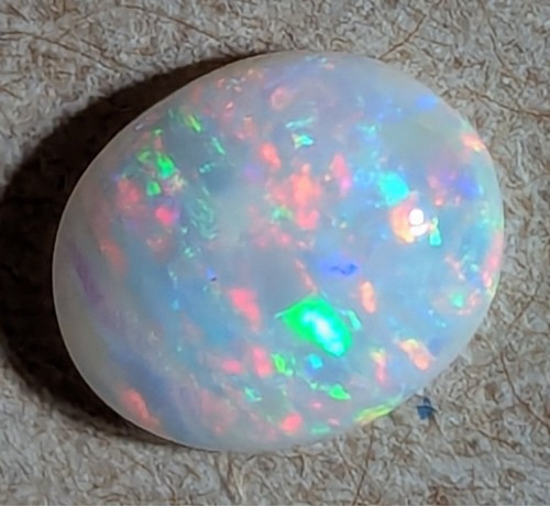 0,65ct Light Opal Red Multicolor Oval Coober Pedy! - Bild 10 von 12