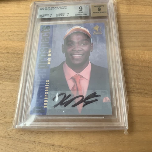 2007-08 SP Rookie Edition Premier Prospects Auto Bgs 9 Auto 9