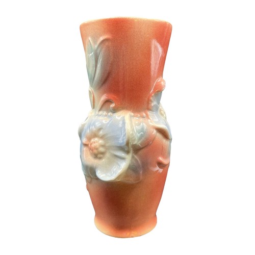 Spaulding China Co. Royal Copley Dogwood Vase Pink with Blue Floral 7" Vintage - Picture 2 of 8