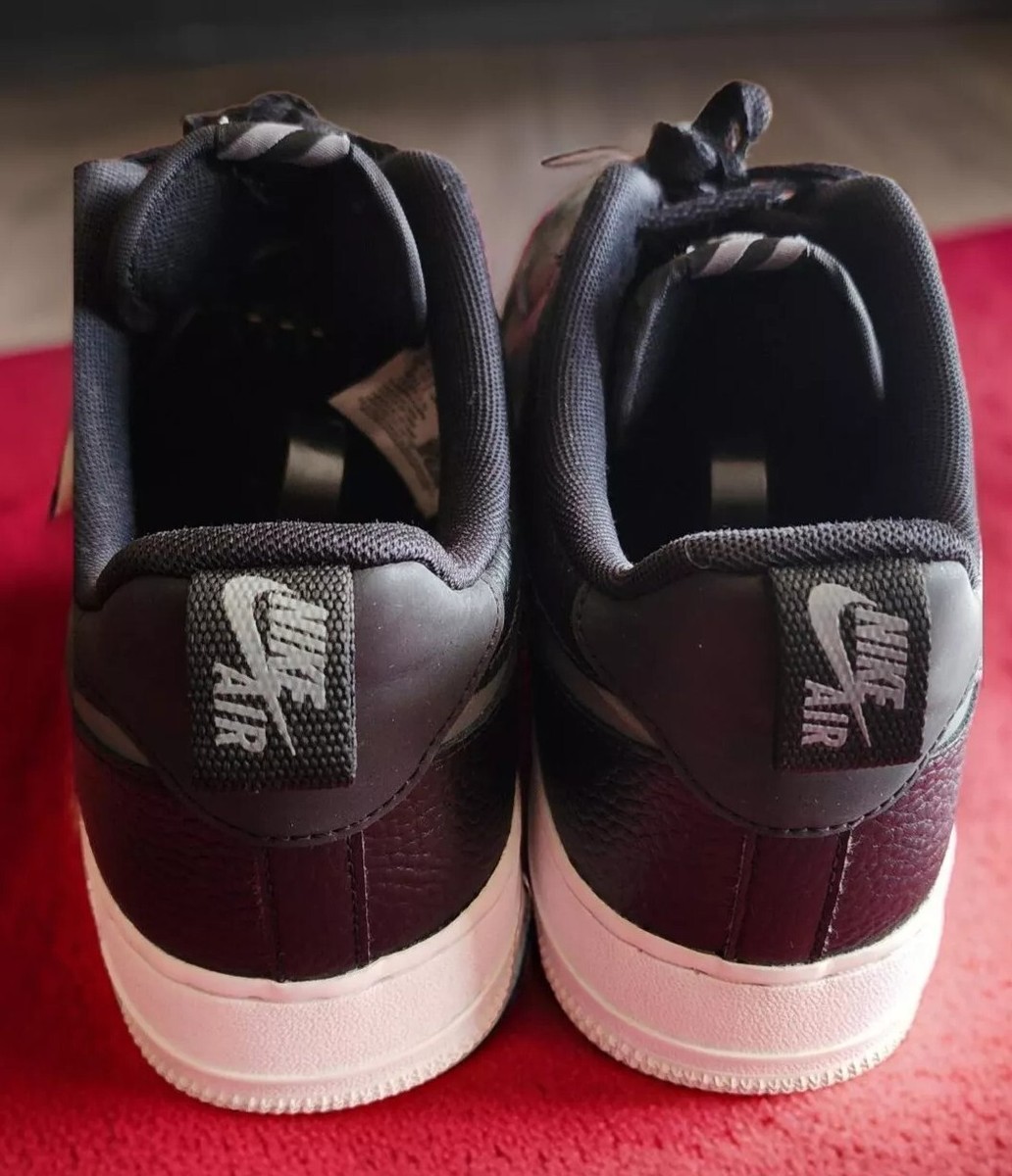 Size 11.5 Nike Air Force 1 Low '07 LV8 Black Tumbled Leather
