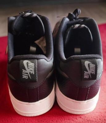 Size 11.5 Nike Air Force 1 Low '07 LV8 Black Tumbled Leather