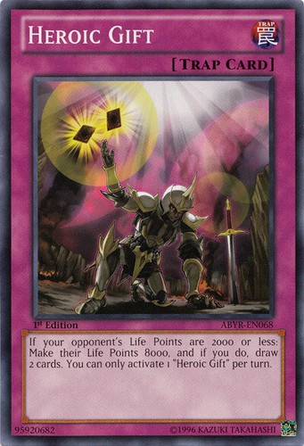 Heroic Gift ABYR-EN068 Abyss Rising 1st Edition Common