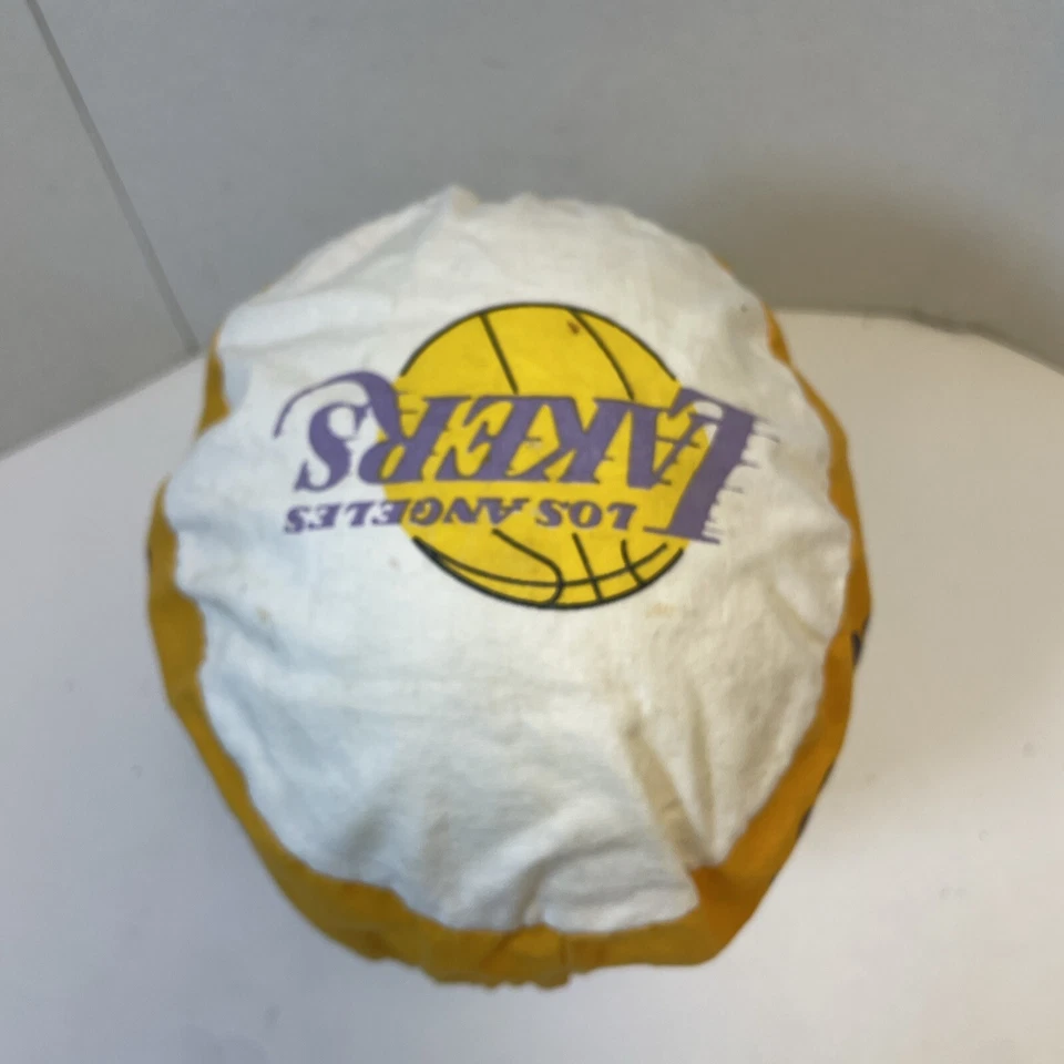 VINTAGE Los Angles Lakers Cloth Stretch HAT CAP Painters Style Made In Taiwan - Image 4 of 4